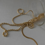 18k gold filled chunky ball chain