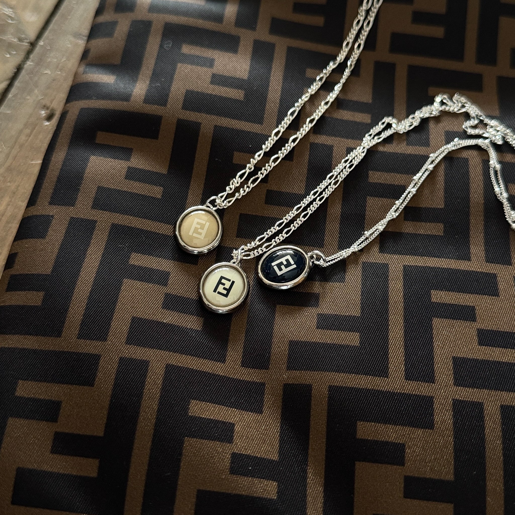 Vintage Fendi 1980's Designer Repurposed Necklace