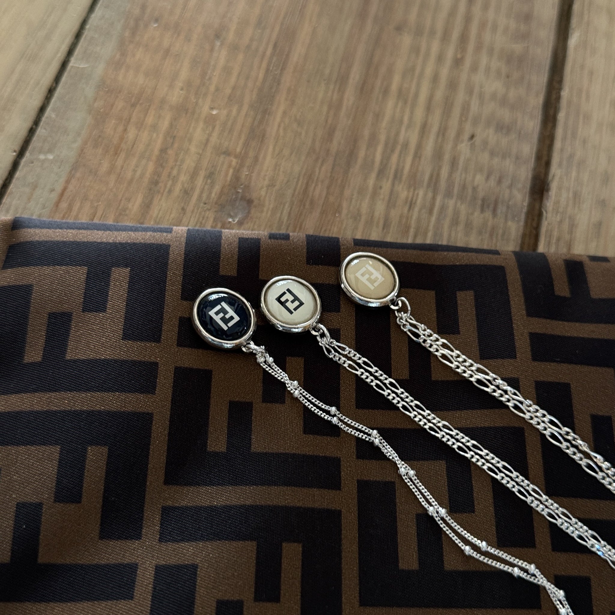 Vintage Fendi 1980's Designer Repurposed Necklace