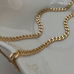 18k gold filled best selling curb chain necklace