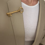Vintage Givenchy Skeleton Key Pin Brooch