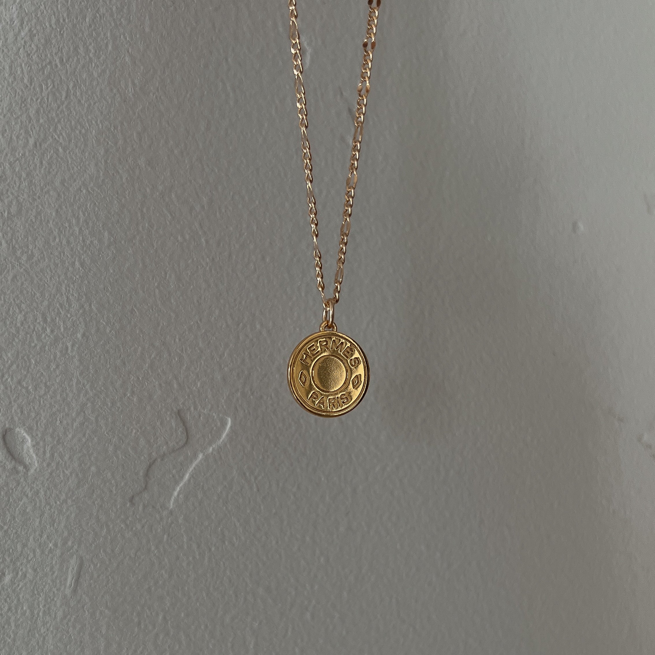 vintage hermes gold necklace designer repurposed luxury