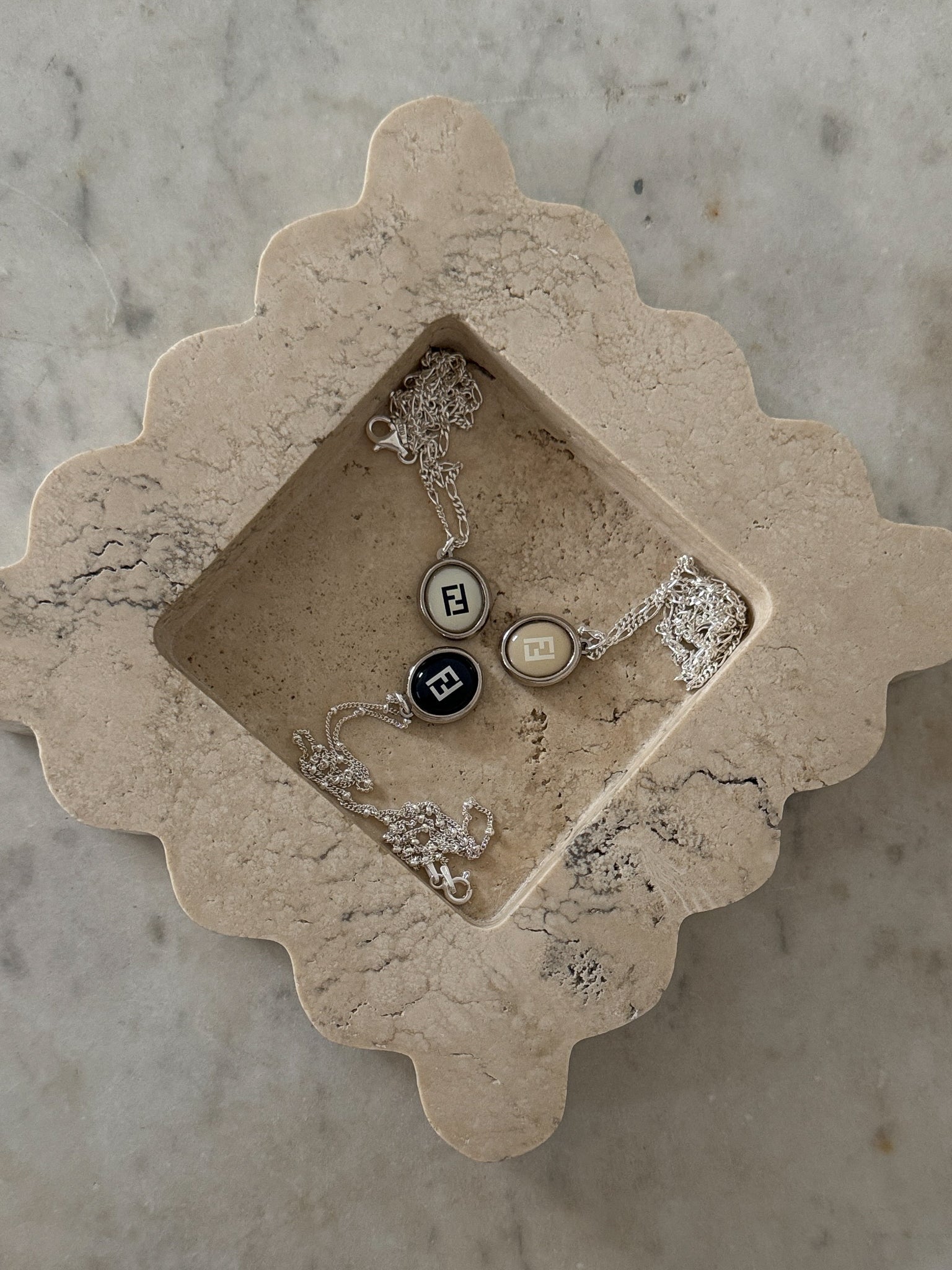 Vintage Fendi 1980's Designer Repurposed Necklace