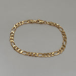 18k Gold Filled Figaro Link Bracelet