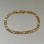 18k Gold Filled Figaro Link Bracelet