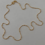 18k Gold Filled Snake Balls Satellite Dainty Layering Chain