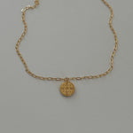 Vintage authentic repurpsoed handmade louis vuitton gold pendant necklace