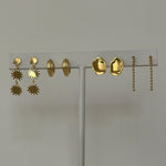 Dainty Dangle Ball Chain Stud Earring 18k Gold Vermeil