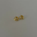 Modern Geometric Vintage Ridged 18k Gold Vermeil Sterling Silver Huggie Hoop Earrings