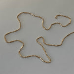 Gold Filled Ball and Bar Dainty Layering Chain Necklace