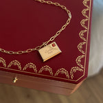 Vintage Repurposed Authentic Cartier Gold Pendant Necklace