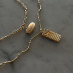 Vintage Authentic Repurposed Designer Cartier Pendant Necklace on 18k Gold Filled Satellite ball Chain