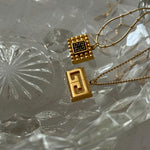 Vintage Repurposed Designer Givenchy Gold Pendant Necklace