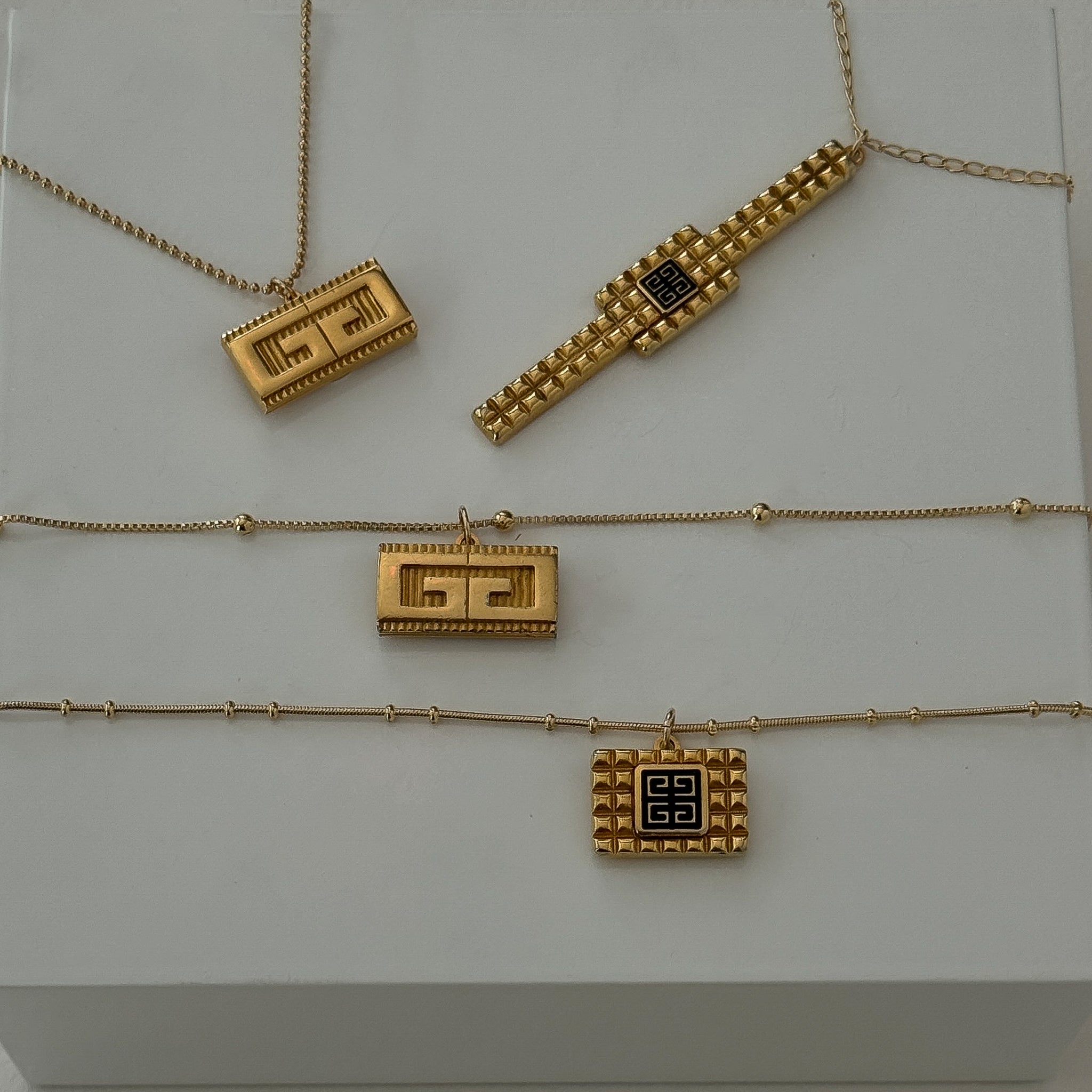 Vintage Repurposed Designer Givenchy Gold Pendant Necklace
