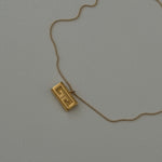 Vintage Repurposed Designer Givenchy Gold Pendant Necklace