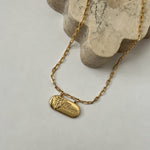 Vintage Designer Gucci Tag Logo upcycled Pendant Necklace