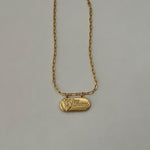 Vintage Designer Gucci Tag Logo upcycled Pendant Necklace