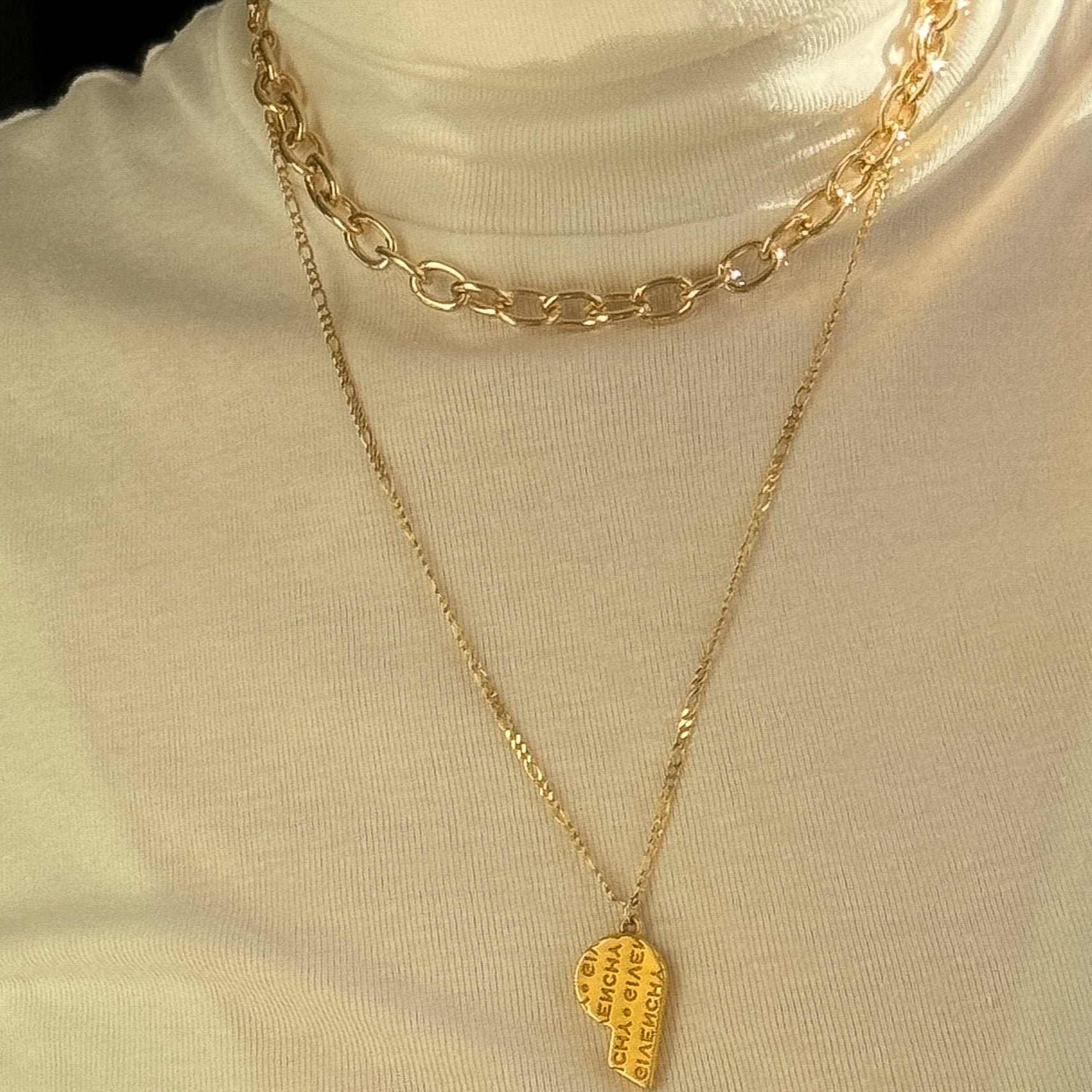 Chunky Gold Filled Choker Chain Necklace