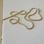 18k Gold Filled Rope twist chain