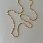 18k Gold Filled Rope twist chain