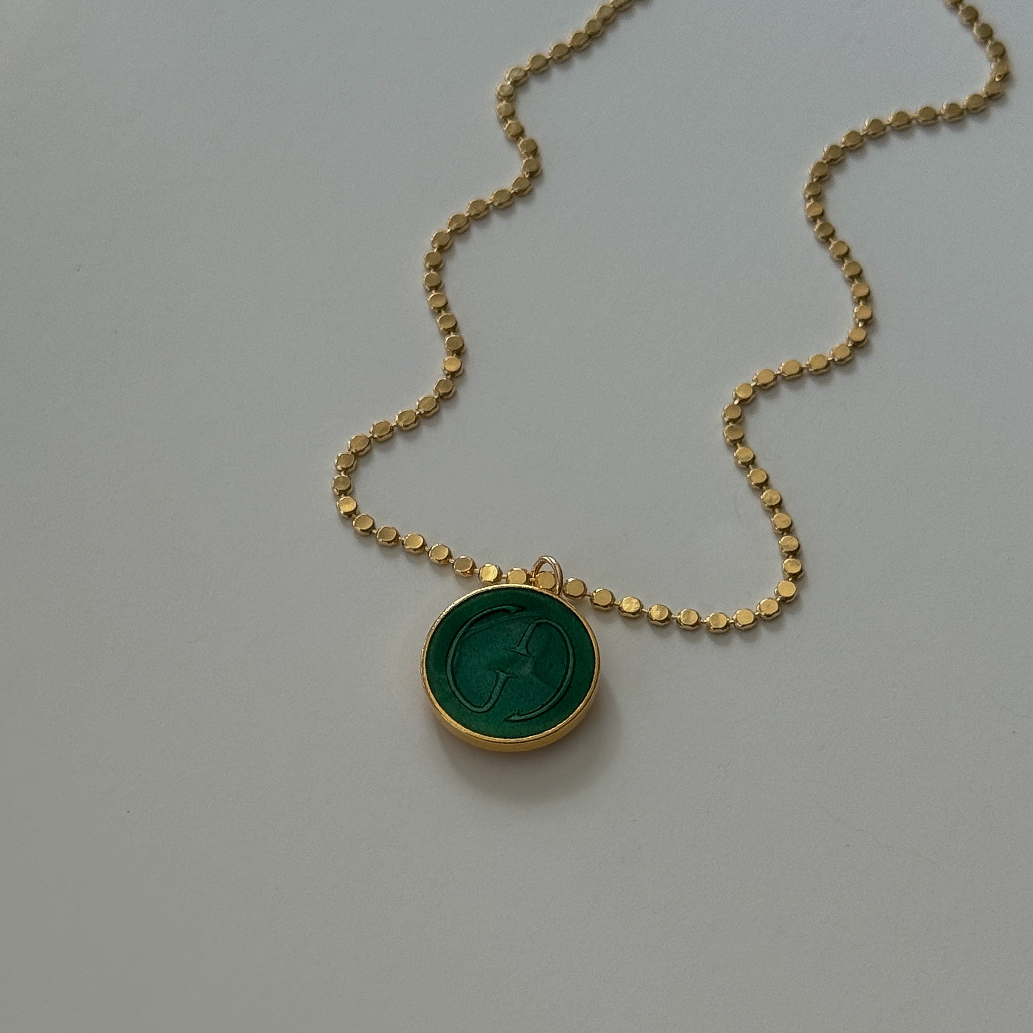 Gucci green necklace discount