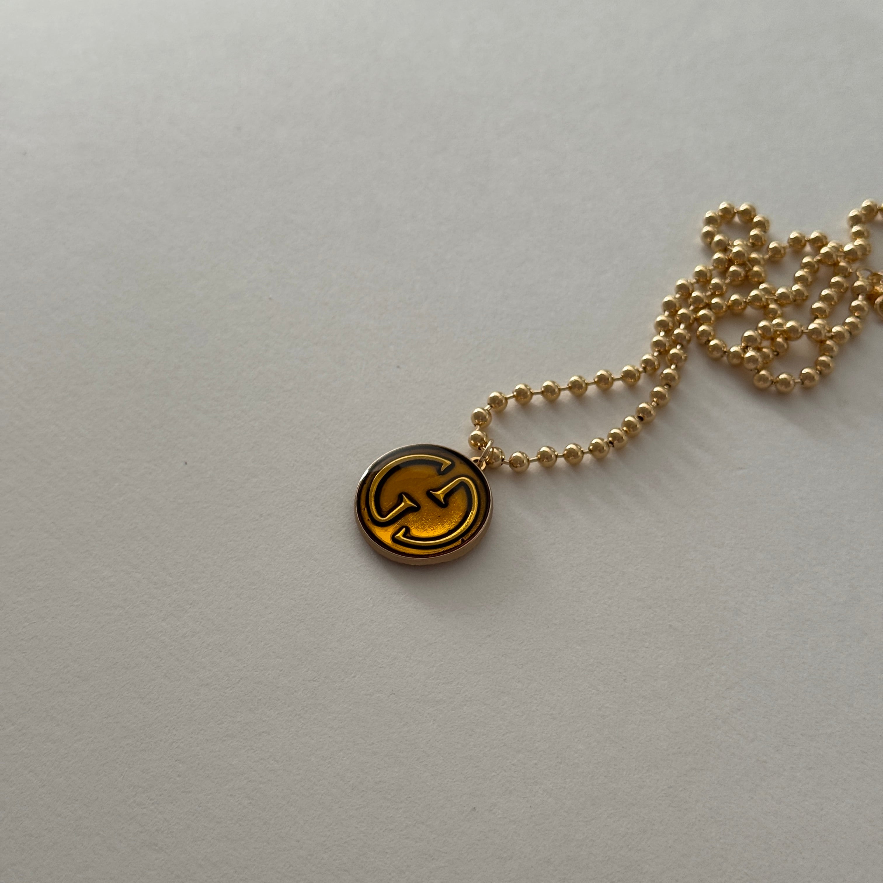 vintage gucci charm pendant necklace