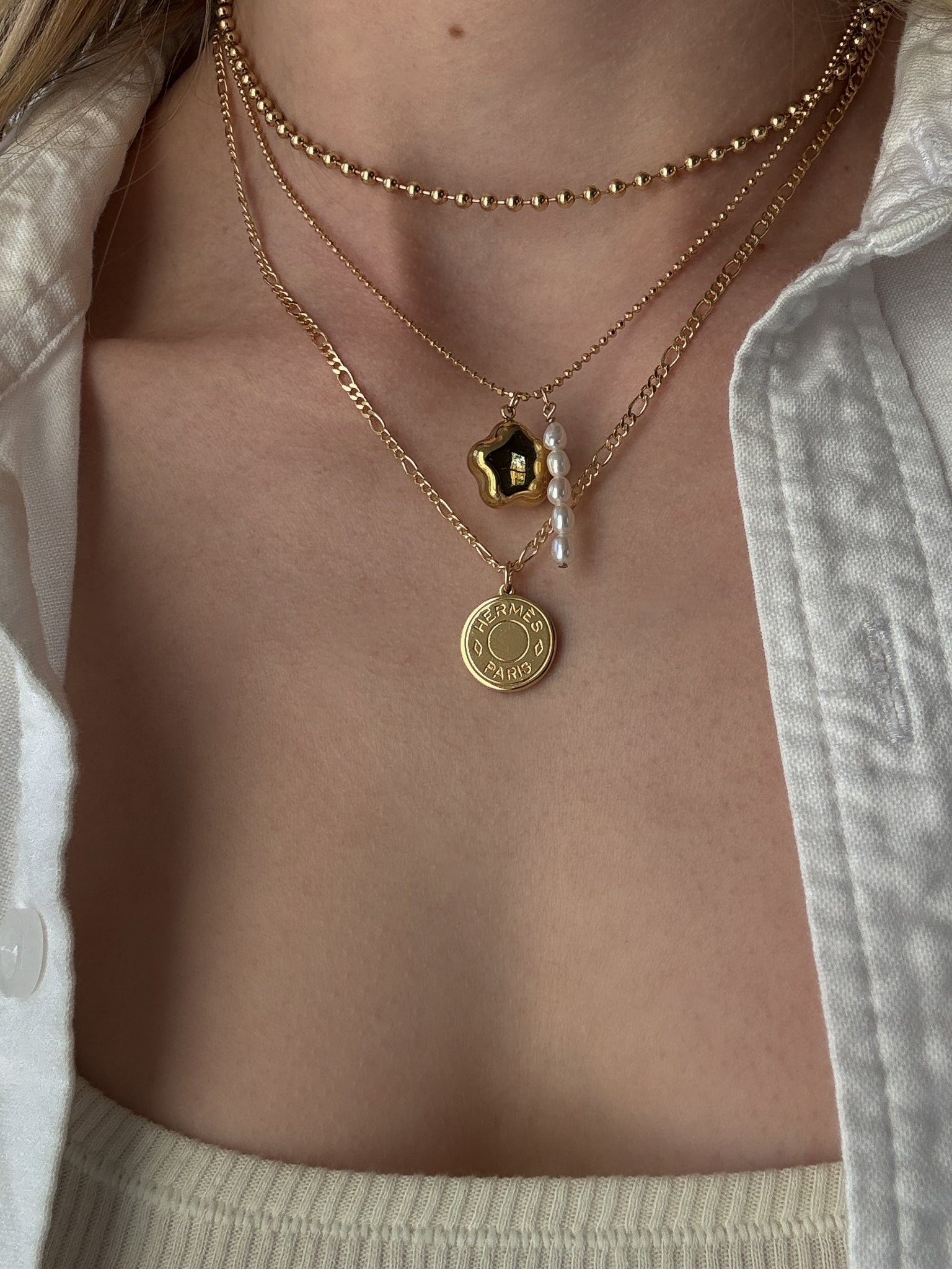 Vintage Hermes Script Gold Necklace – Re-Dunne