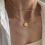 Vintage authentic repurpsoed handmade louis vuitton gold pendant necklace