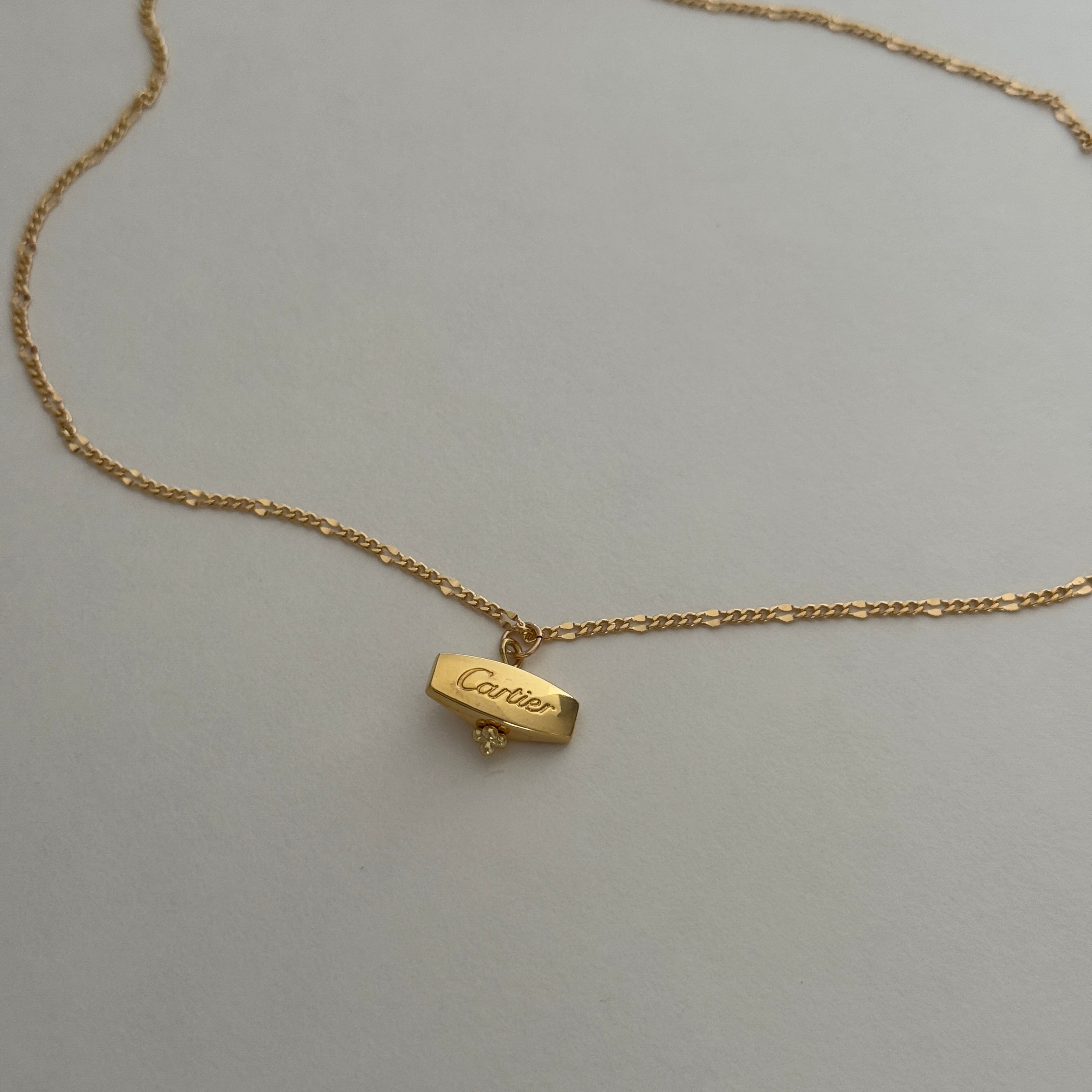 Vintage Dainty Cartier Charm Necklace Re Dunne