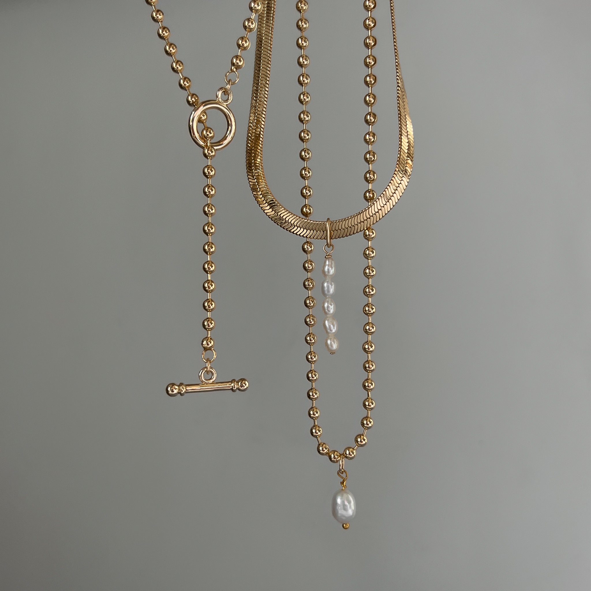 Bowie Ball Chain Toggle Necklace – Re-Dunne