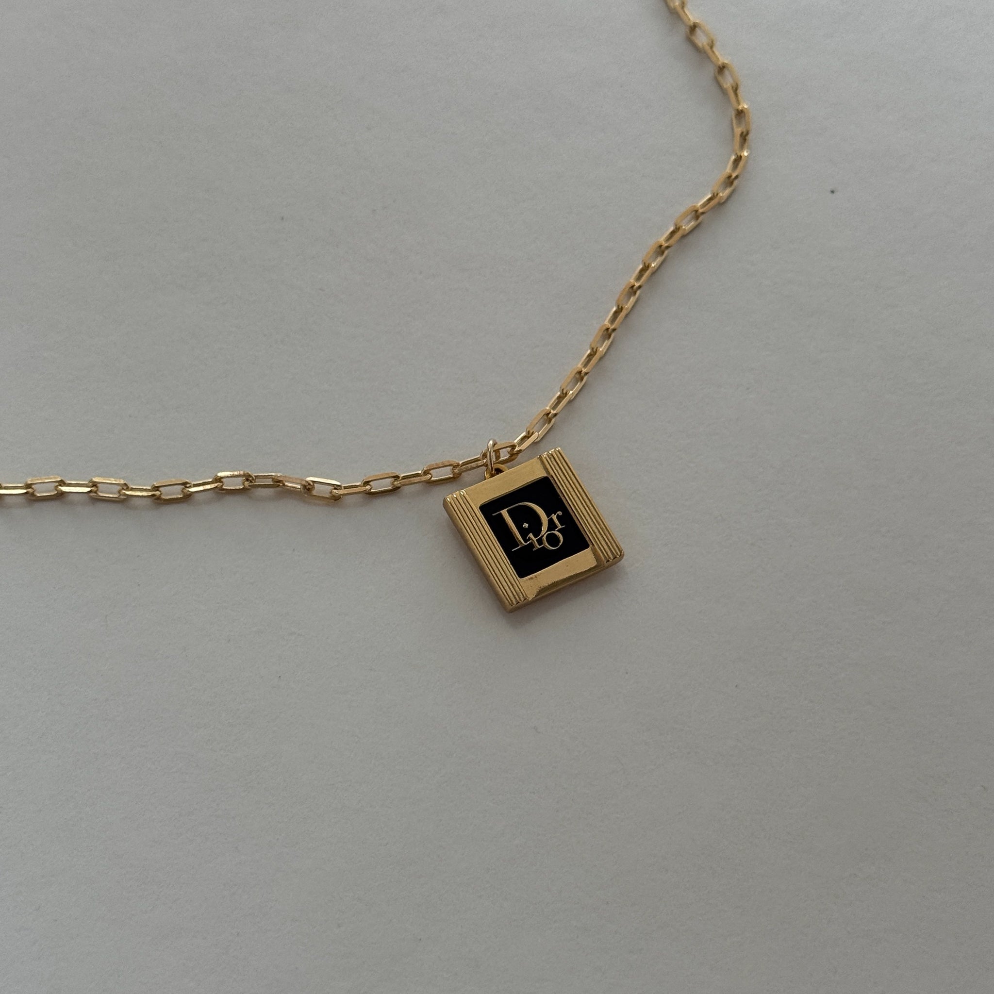 vintage mini dior charm necklace