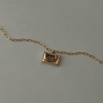 Vintage Cartier Gold Ingot Bar Pendant Necklace