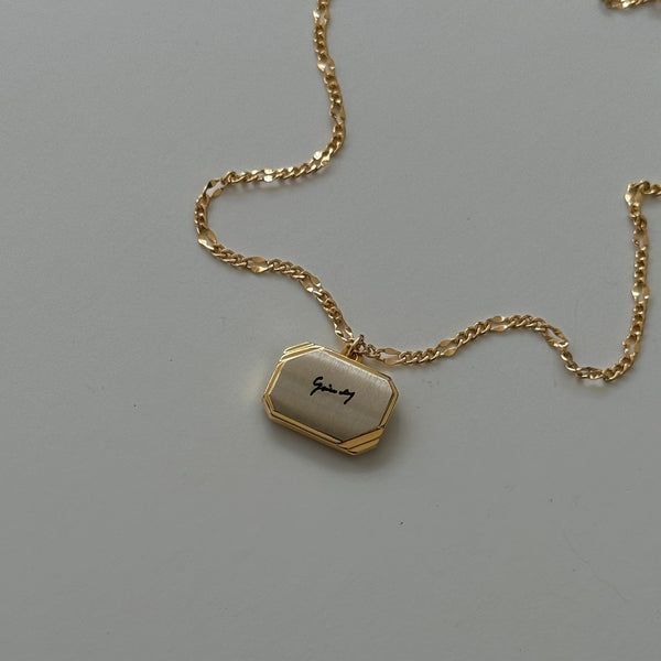Vintage Givenchy Two-Tone Script Necklace – Re-Dunne