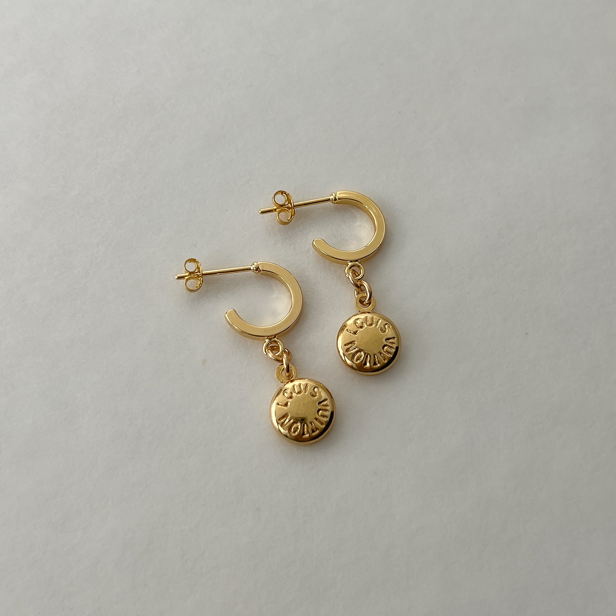 Louis Vuitton Earrings Small Hoops