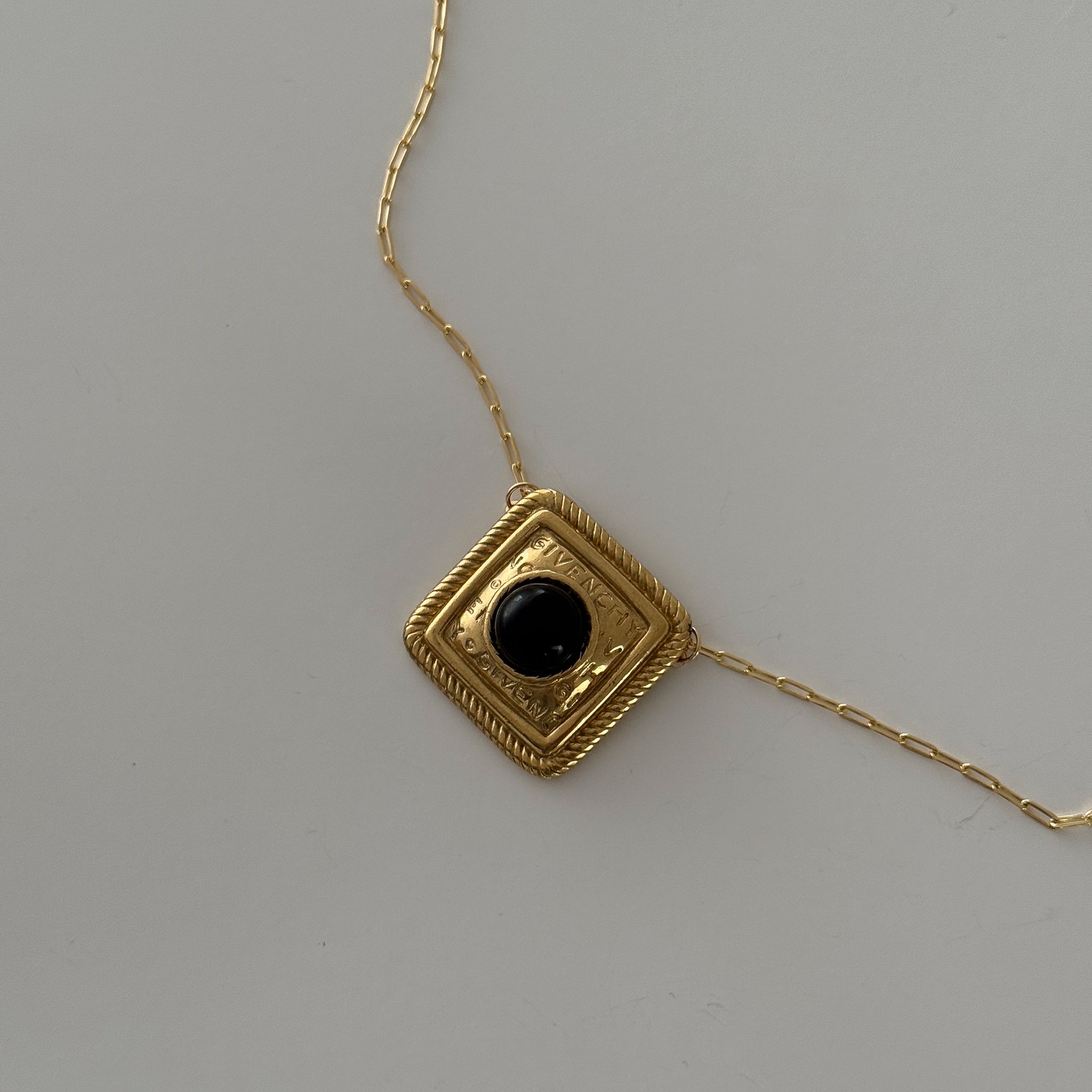 vintage Givenchy gold pendant necklace