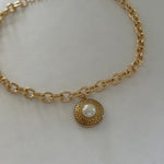 Pearl and gold vintage givenchy statment necklace