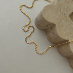18k Gold Filled Shiny flat disc chain